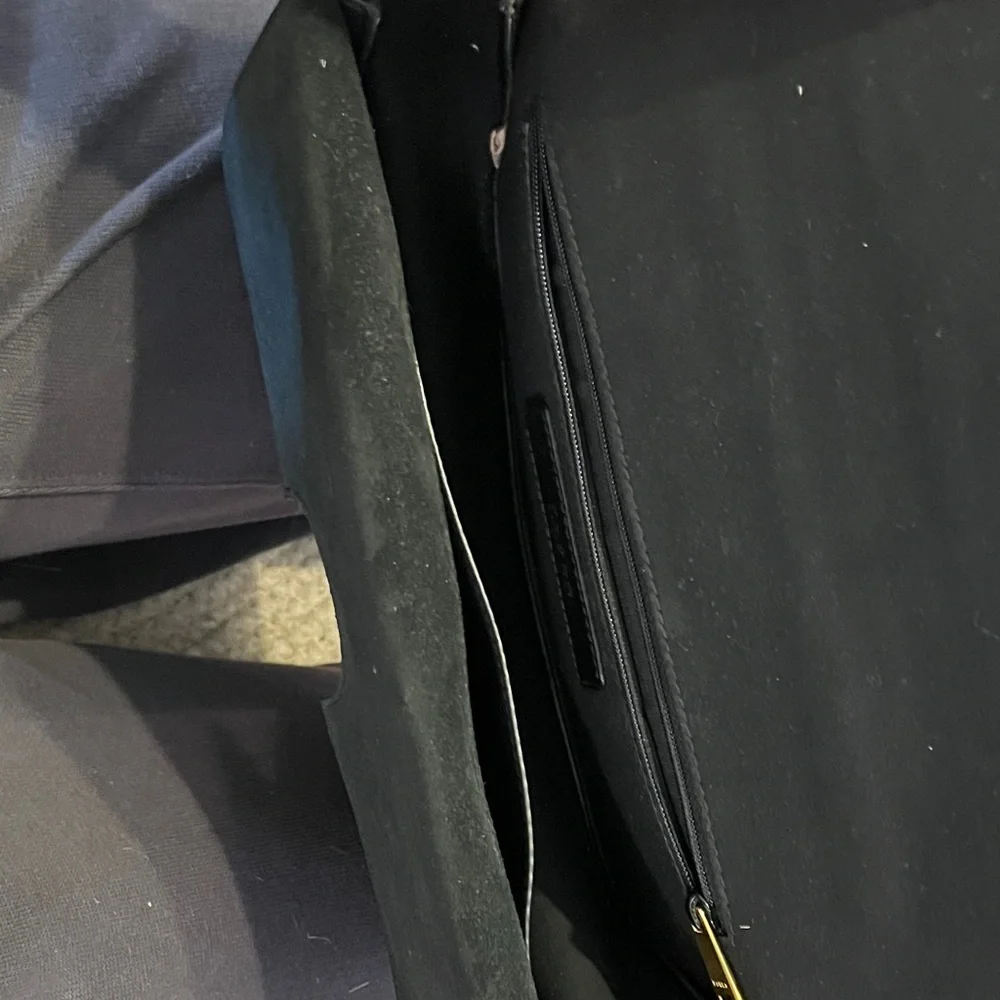 Furla Small Nero Sfera Crossbody / Shoulder Bag in Black. Gold Hardware. - Picture 15 of 16